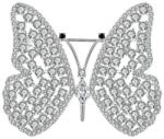  Fényes pillangó bross, pillangó (BRB067)