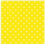  Decoupage szalvéták Yellow Dots - 1 db (Decoupage szalvéták)