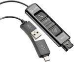 Plantronics Adaptor Plantronics - DA85, USB-A/USB-C/QD, negru (218267-01)