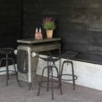 Esschert Design Scaun de bar Tractor, Gri IH041 (442363)