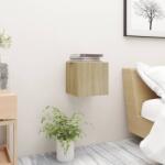vidaXL Noptiere, stejar Sonoma, 30, 5x30x30cm, lemn prelucrat (3079715)