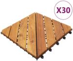 vidaXL Plăci pardoseală, 30 buc. , maro, 30x30 cm, lemn masiv de acacia (3114667)