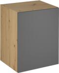 TEMPO KONDELA Felső szekrény, artisan tölgy/szürke matt, univerzális, LANGEN G60G