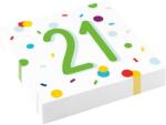  Happy Birthday 21 éves szalvéta 20 db-os 33x33 cm