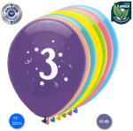 Globos Lufi, évszámos, (3) 10 db/cs/vegyes színekben