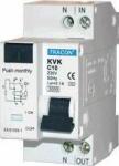 Tracon Electric Kombinált védőkapcsoló, 2P, 2 modul, C karakterisztika 20A, 300mA, 3kA, AC, E3 (KVK-20-30)