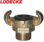 Lüdecke Байонетен съединител - мъжки накрайник с резба 1 / ludecke kag 10 / (lud kag 10)