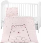 KikkaBoo Set de 5 piese de lenjerie de pat pentru bebelusi KikkaBoo - Bear with me, roz, 5 piese (41101050060) Lenjerii de pat bebelusi‎, patura bebelusi