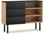 WIPMEB JULIA komód tölgy artisan/fekete 2k