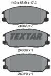 TEXTAR set placute frana, frana disc TEXTAR 2406801 (2406801)