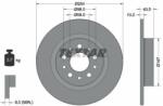 TEXTAR Disc frana TEXTAR PRO 92271703 (92271703)