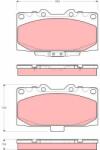 TRW set placute frana, frana disc TRW GDB3307 (GDB3307) - automobilus