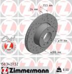 ZIMMERMANN Disc frana ZIMMERMANN SPORT Z 150.3427. 52 (150.3427.52)
