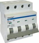 Tracon Electric Kismegszakító, 4 pólus, C karakterisztika 16A, C, 4P, 10kA (TDA-4C-16)
