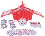 Bigjigs Toys Setul meu de picnic cu buline, 19 accesorii, 3 ani+ (BJ630) Bucatarie copii