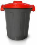 Mobil Plastic Műanyag konténer Carlson szelektív hulladékgyűjtésre, űrtartalma 25 l, szürke/piros