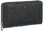 Jennifer Jones Körben cipzáros, nyomott mintás fekete bőr pénztárca Jennifer Jones (55531 fekete)