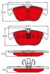 TRW set placute frana, frana disc TRW DTEC COTEC GDB2051DTE (GDB2051DTE)