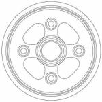 TRW Tambur frana TRW DB4555 (DB4555) - automobilus
