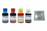 Ink-Mate Set Flacon Cerneala Ink-Mate Compatibil Canon 1x100ml GI-46BK Negru 1x100ml GI-46C Cyan 1x100ml GI-46M Magenta 1x100ml GI-46Y Galben, 4buc Cdr Maxell cu plic