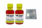 Ink-Mate Set Flacon Cerneala Ink-Mate Compatibil Canon 2x100ml GI-46Y Galben, 2buc Cdr Maxell cu plic