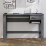 vidaXL Birou „HAMAR, gri închis, 110x40x75 cm, lemn masiv de pin (340458)