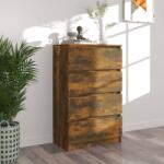 vidaXL Servantă, stejar fumuriu, 60x35x98, 5 cm, lemn prelucrat (815075) Comoda