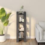 vidaXL Bibliotecă/Separator cameră, gri, 41x35x125 cm, lemn masiv pin (813866) Biblioteca