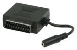 Nedis SCART adapter | SCART Dugó / aljzat + audio 3, 5 mm jack Aljzat (CVGP31930BK02)