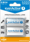 everActive Professional 5000 4500mAh (C / R14) Baby Újratölthető Elem / Ni-MH Akkumulátor (2db)