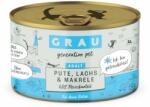 Grau GRAU Adult Fără cereale 6 x 200 g - Curcan, somon & macrou