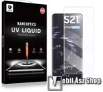 Mocolo SAMSUNG Galaxy S21 Ultra 5G (SM-G998B/SM-G998B/DS), MOCOLO UV Liquid üvegfólia, Full cover, 0, 3mm, 9H, Átlátszó