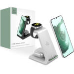 Tech-Protect A7 incarcator wireless pentru mobil / AirPods / Galaxy Watch, alb