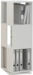 FMD Dulap rotativ de dosare deschis, alb, 34 x 34 x 108 cm (428797) - comfy Dulap arhivare