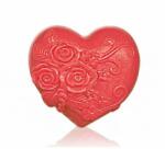 Bulgarian Rose Glicerin szappan Heart in love, piros - Bulgarian Rose Soap 60 g