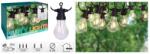 ProGarden Instalație de lumini pentru grădină, 10 lămpi cu LED, 24 V AXC100170 (436276)