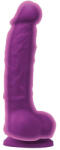 NS Novelties Colours Dual Density 5 inch Dildo Purple Dildo