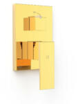 TRES Cuadro szögletes 2 irányú falba süllyesztett csaptelep belső egység nélkül, arany 10628101OR (10628101OR)