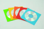  CD/DVD boríték, papír, ablakos, FELLOWES, vegyes színek (IFW90689)