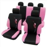 Petex Set complet huse scaune universale (fata-spate) roz Flower PETEX