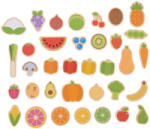 Bigjigs Toys Set magnetic - Fructe si Legume (BJ273) Bucatarie copii