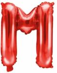 PartyDeco Балон от фолио Mini - Буква M 35см червен