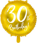 PartyDeco Фолиев балон - 30 (златен)