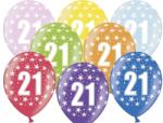 PartyDeco Балон за рожден ден с число 21
