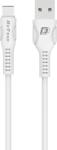 DeTech Кабел за данни DeTech DE-C27C, Type-C, 1.0m, Бял (40111)