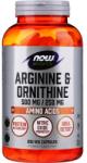 NOW Aminoacizi L-arginină și ornitină - Now Foods L-Arginine & Ornithine 100 buc