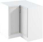 TEMPO KONDELA Alsó sarokszekrény D90N, fehér/sosna Andersen, jobb, SICILIA