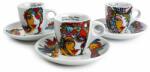 ONA Fine Dining & Living csésze és csészealj készlet Josien Broeren (6 db) - többszínű Univerzális méret