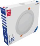 Avide LED Beépíthető Kerek Mennyezeti Lámpa, ALU, 12W, CW, 6400K, 960 lumen, fehér keret, süllyesztett, LED panel, hideg fehér (A1215)